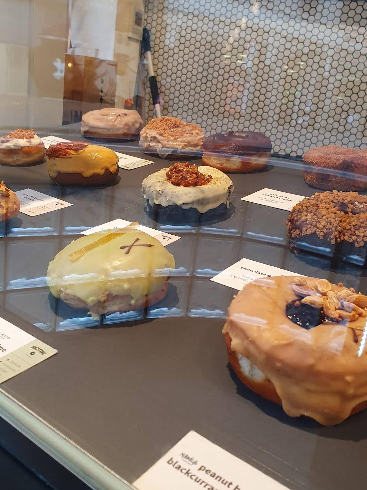 Crosstown Doughnuts display case